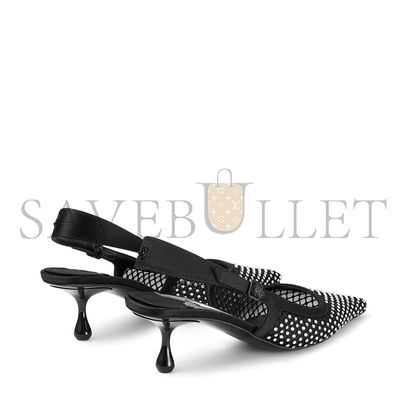 JIMMY CHOO AMEL 50 BLACK CRYSTAL MESH & SATIN PUMPS AMEL50QHS JIMMY CHOO AMEL 50 BLACK CRYSTAL MESH & SATIN PUMPS AMEL50QHS